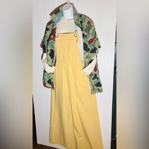 Three-piece bundle overalls, camo and long John shirt
